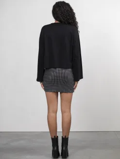 Edited Glitter rok Zisan Black Sale