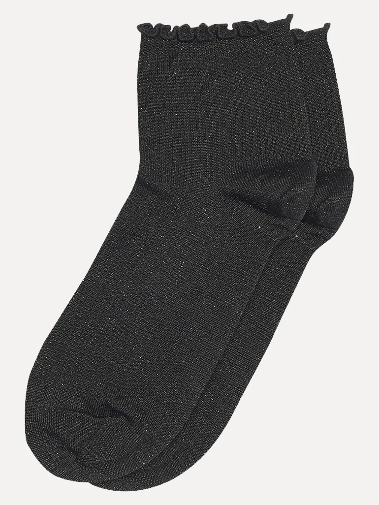 MP Denmark Glittersokken Lis Black Discount