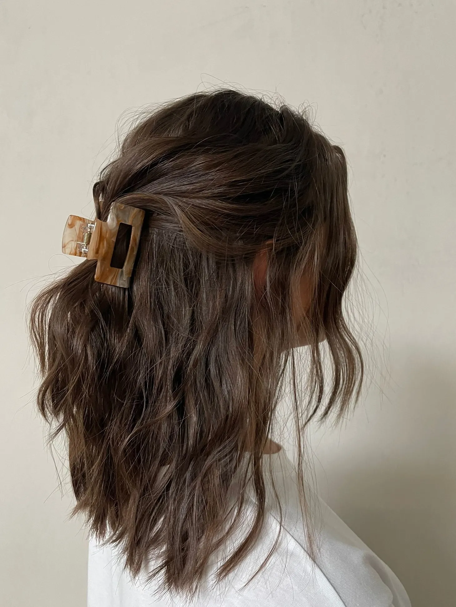 Les Soeurs Hair Clip Rectangle Beige Best