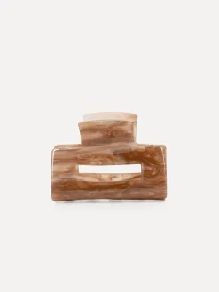 Les Soeurs Hair Clip Rectangle Beige Best