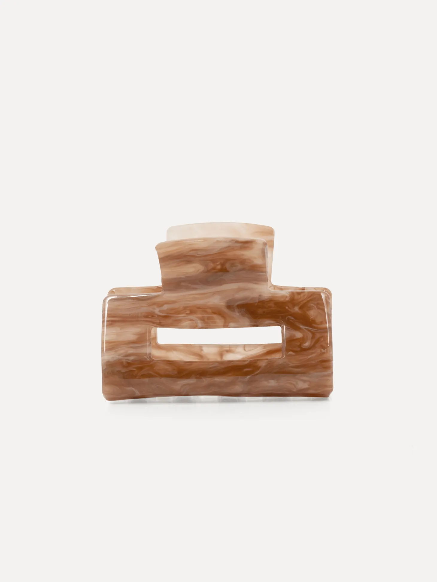 Les Soeurs Hair Clip Rectangle Beige Best