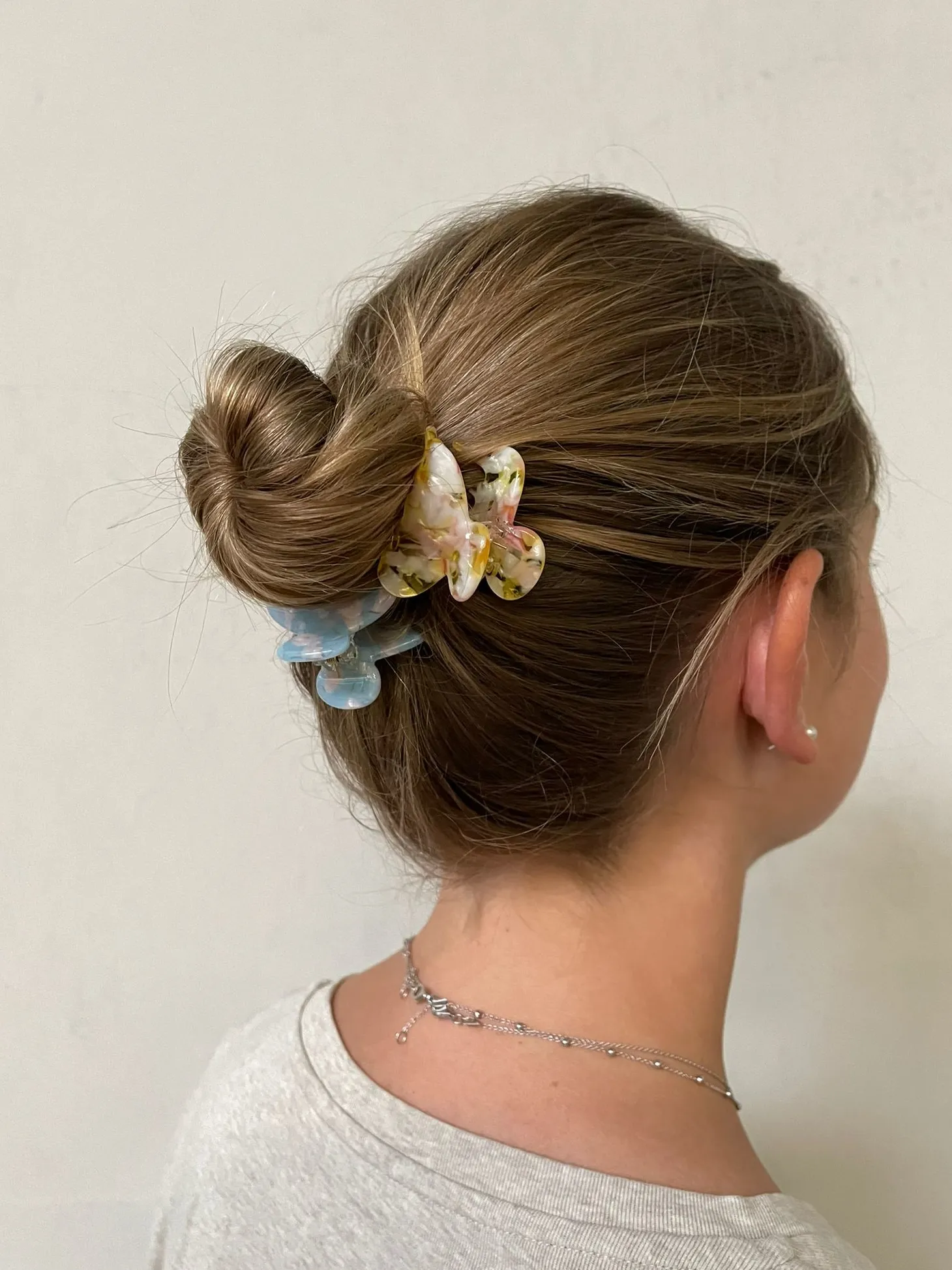 Les Soeurs Hair Clip Round Light+Blue Outlet