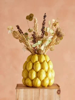 Bloomingville Handgemaakte Vaas Limone Yellow Fashion