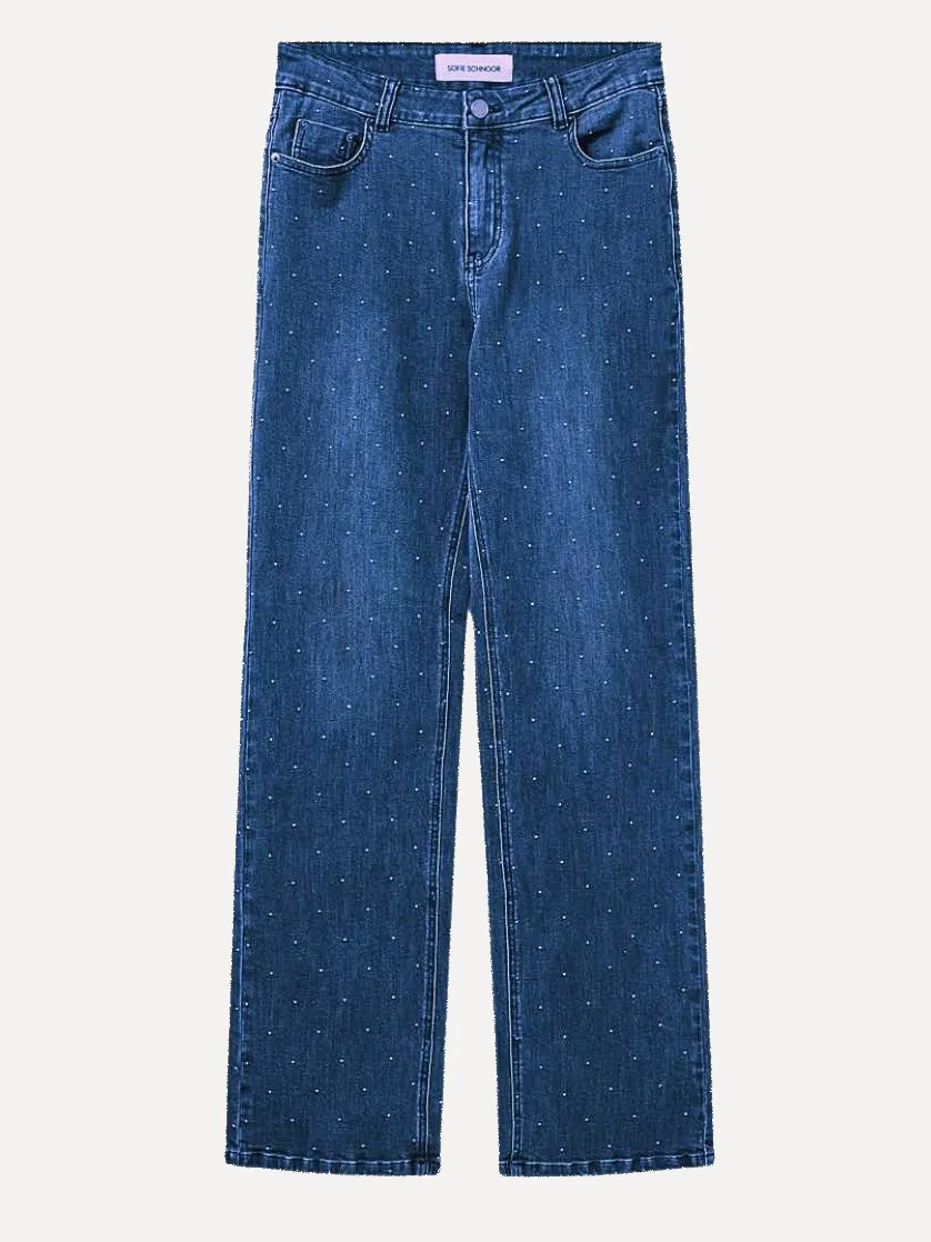 Sofie Schnoor Jeans met bolletjes Stockholm 5002+Denim+Blue Fashion