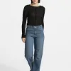 MBYM Jeans met riem Caria Mid+Blue+Wash New