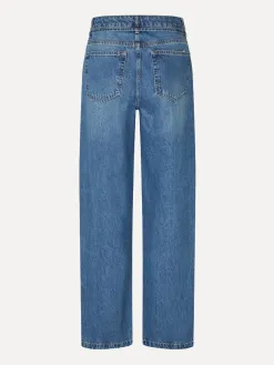 MBYM Jeans met riem Caria Mid+Blue+Wash New