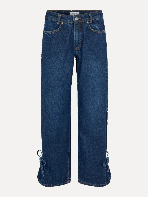MBYM Jeans met strik Katha Middle+Blue+Wash New