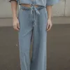 Les Soeurs Jeans met strik Maya Denim+Blue Fashion
