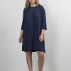Les Soeurs Jersey jurk Amy Navy Outlet