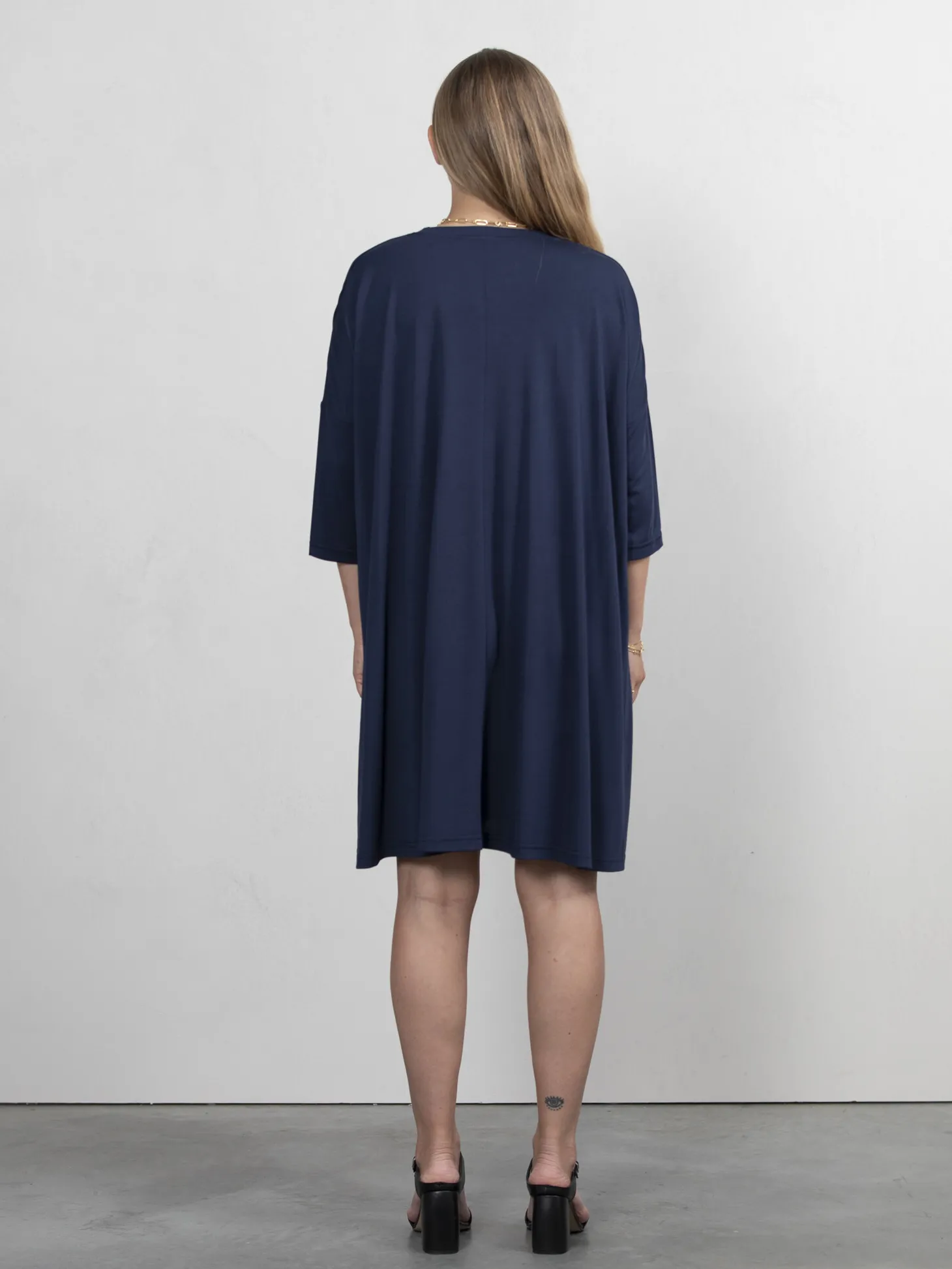 Les Soeurs Jersey jurk Amy Navy Outlet