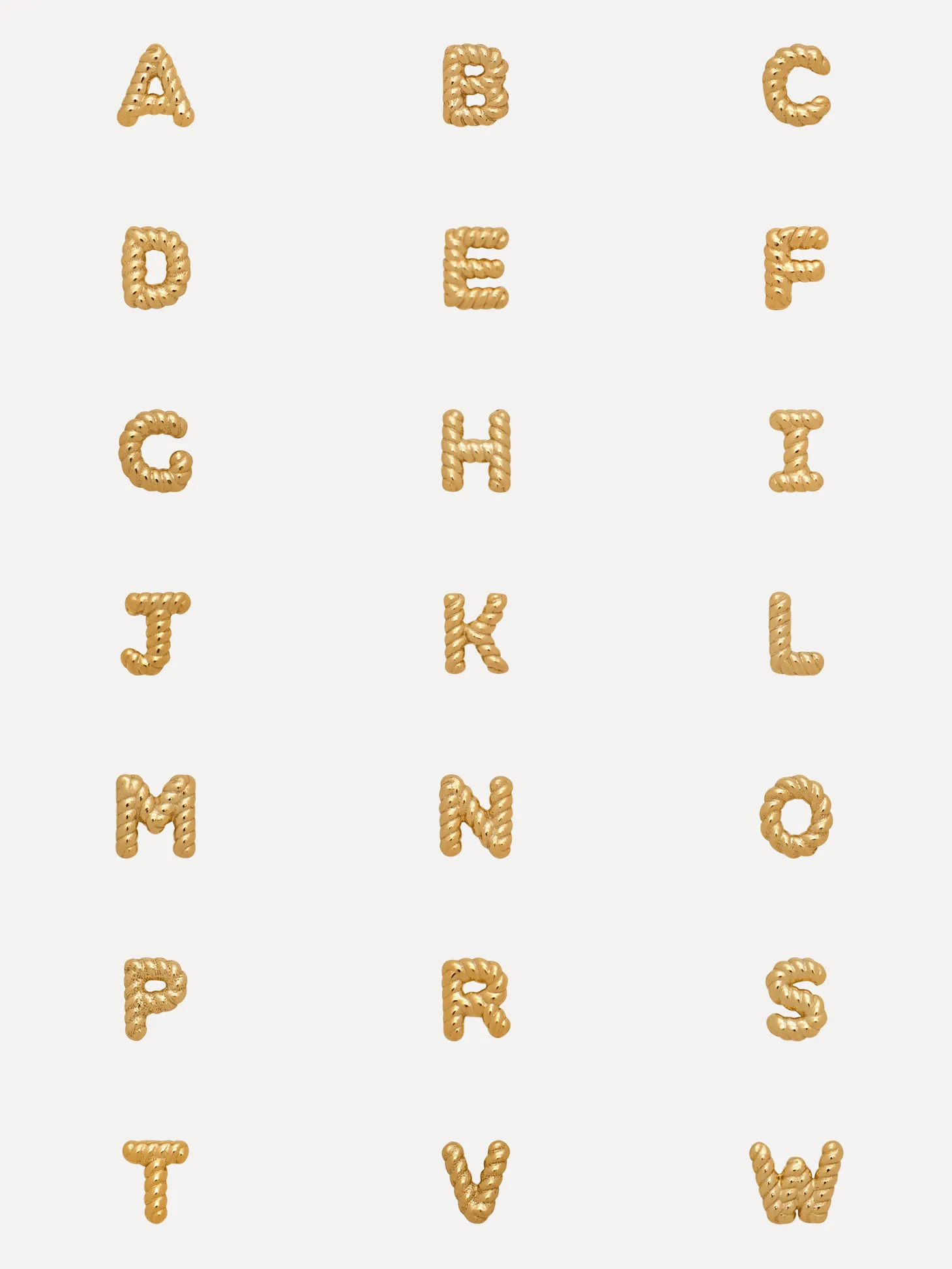 Les Soeurs Jolie Twisted Initial Gold Best