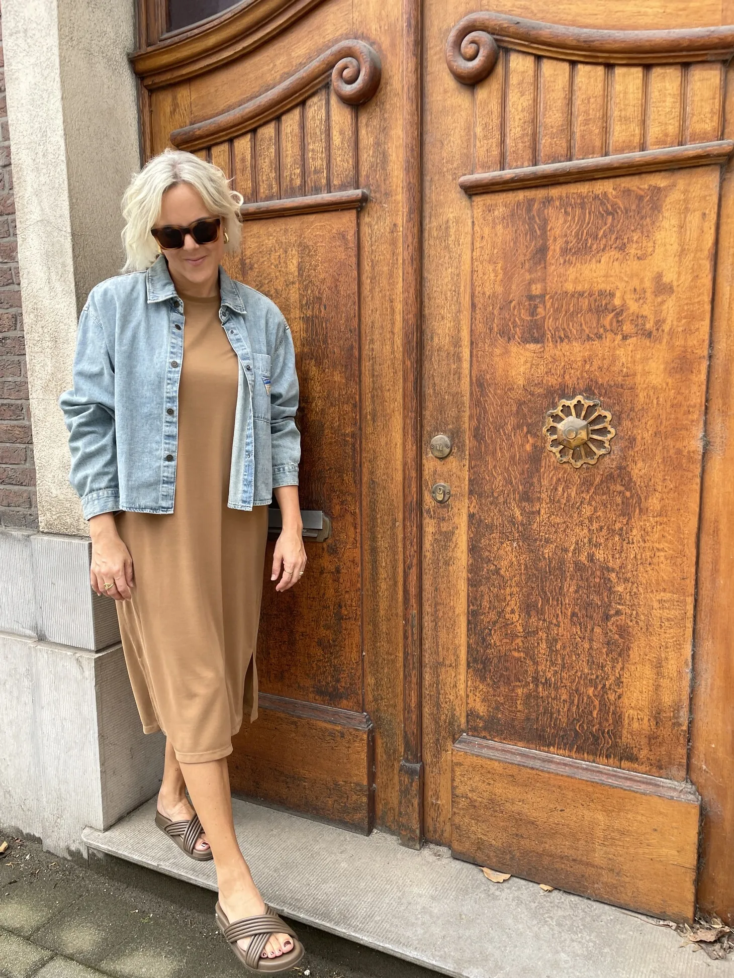 MBYM Jurk Stivian Bosko Toasted+Coconut Fashion