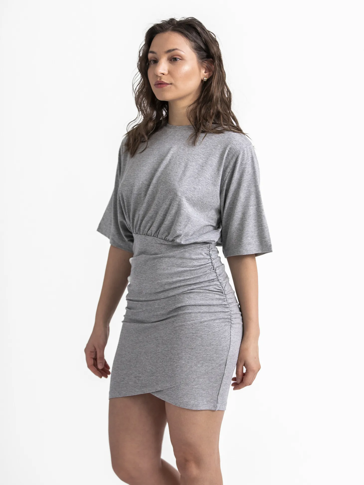 Edited Jurk Thivya Grey+Melange Best