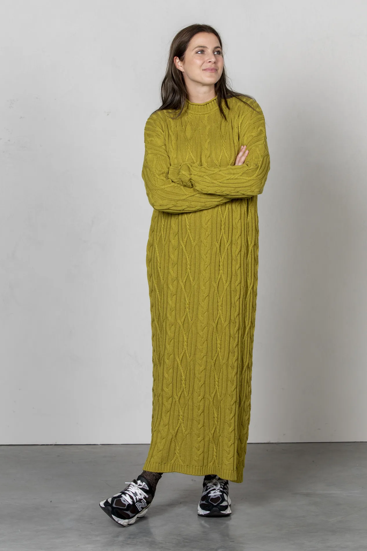 Les Soeurs Kabel Gebreide Jurk Billie Olive Fashion