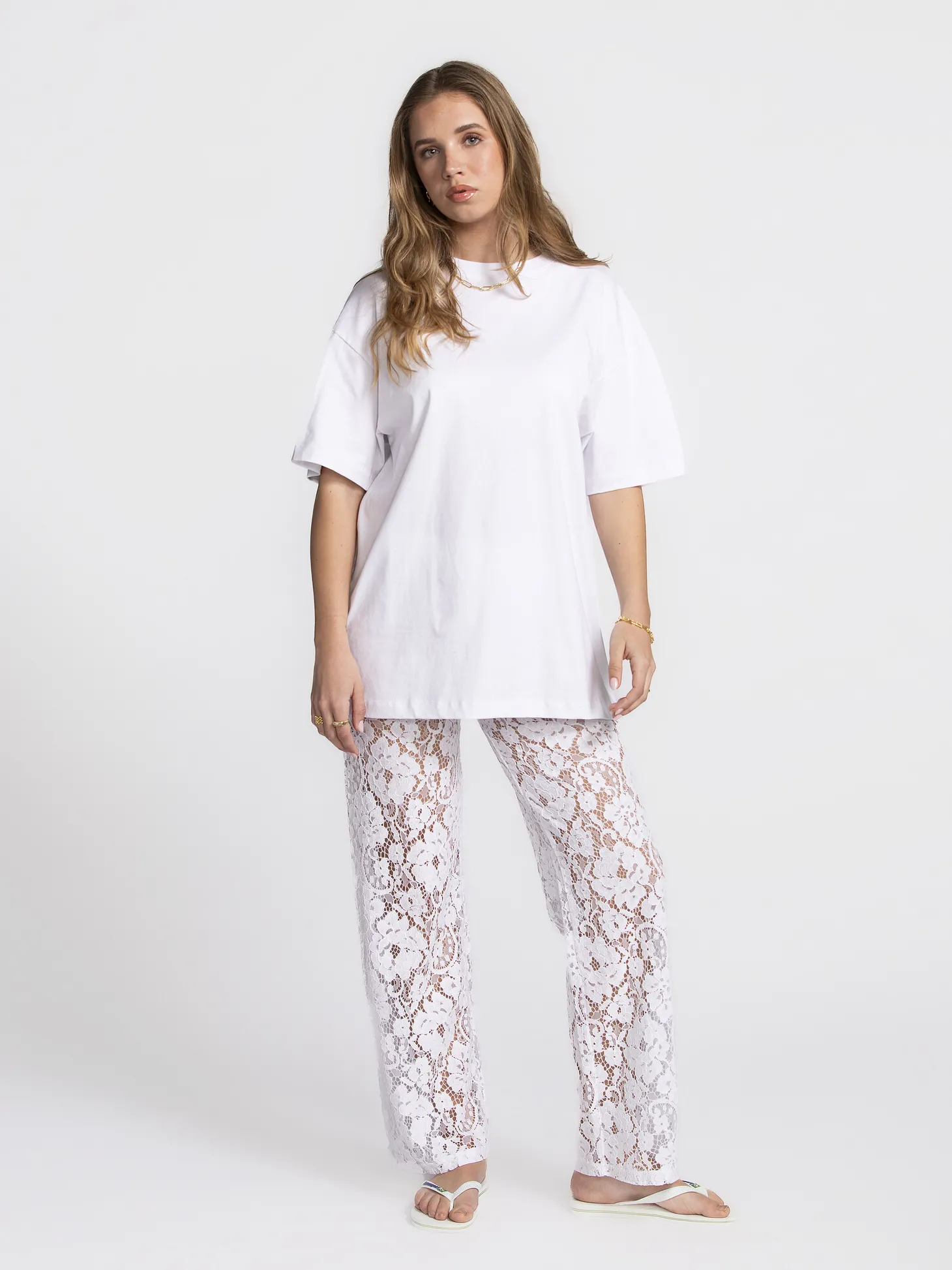 Les Soeurs Kanten broek Reva White Online