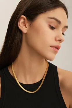 Les Soeurs Ketting Rana Herringbone Gold Outlet