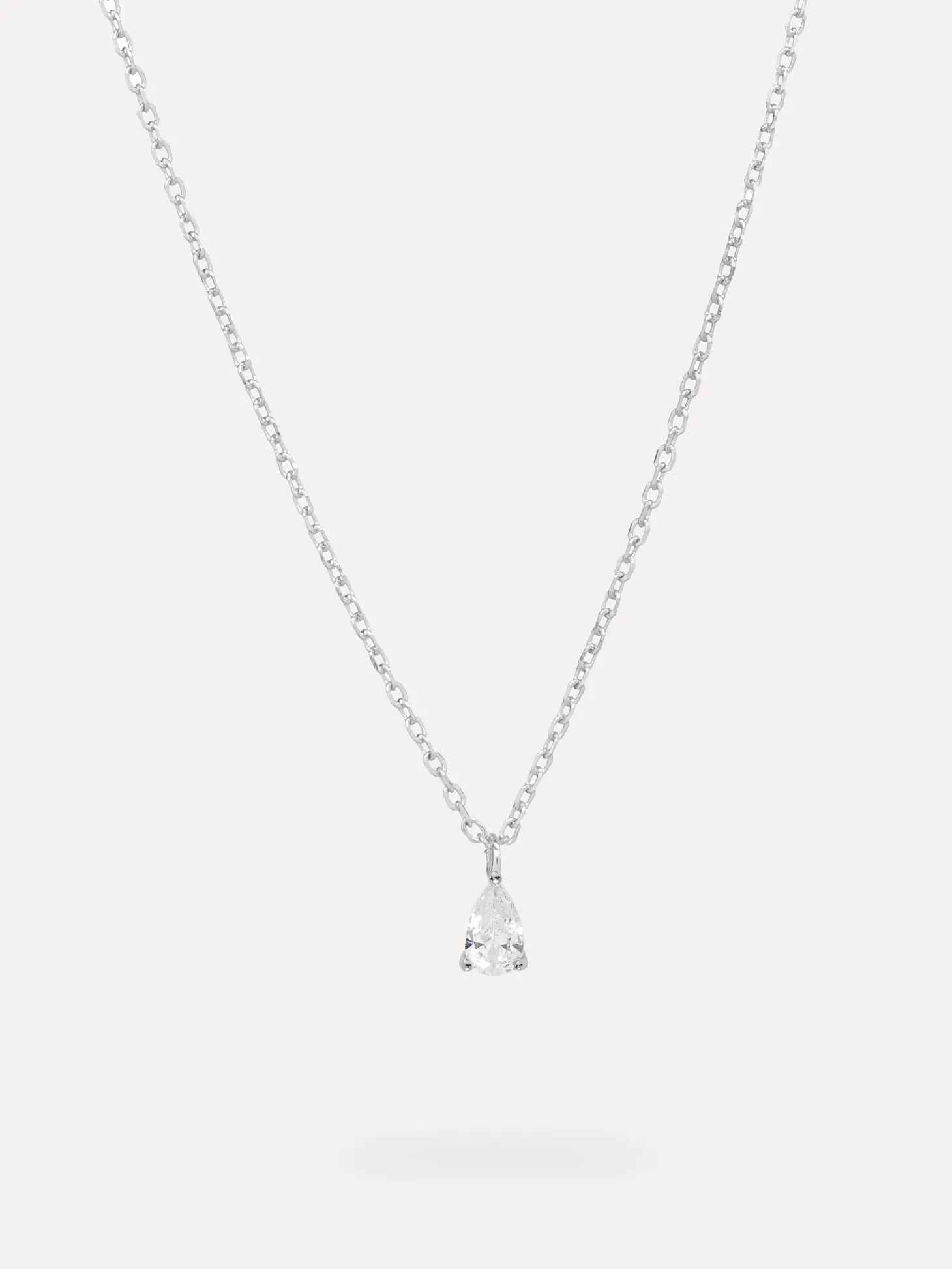 Les Soeurs Ketting Romee Extra Fine Chain Pear Silver Clearance