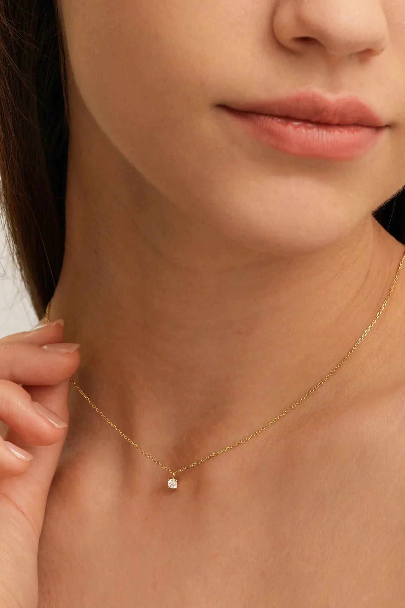 Les Soeurs Ketting Romee Extra Fine Chain Strass Gold New