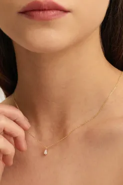 Les Soeurs Ketting Romee Extra Fine Chain Pear Gold Online