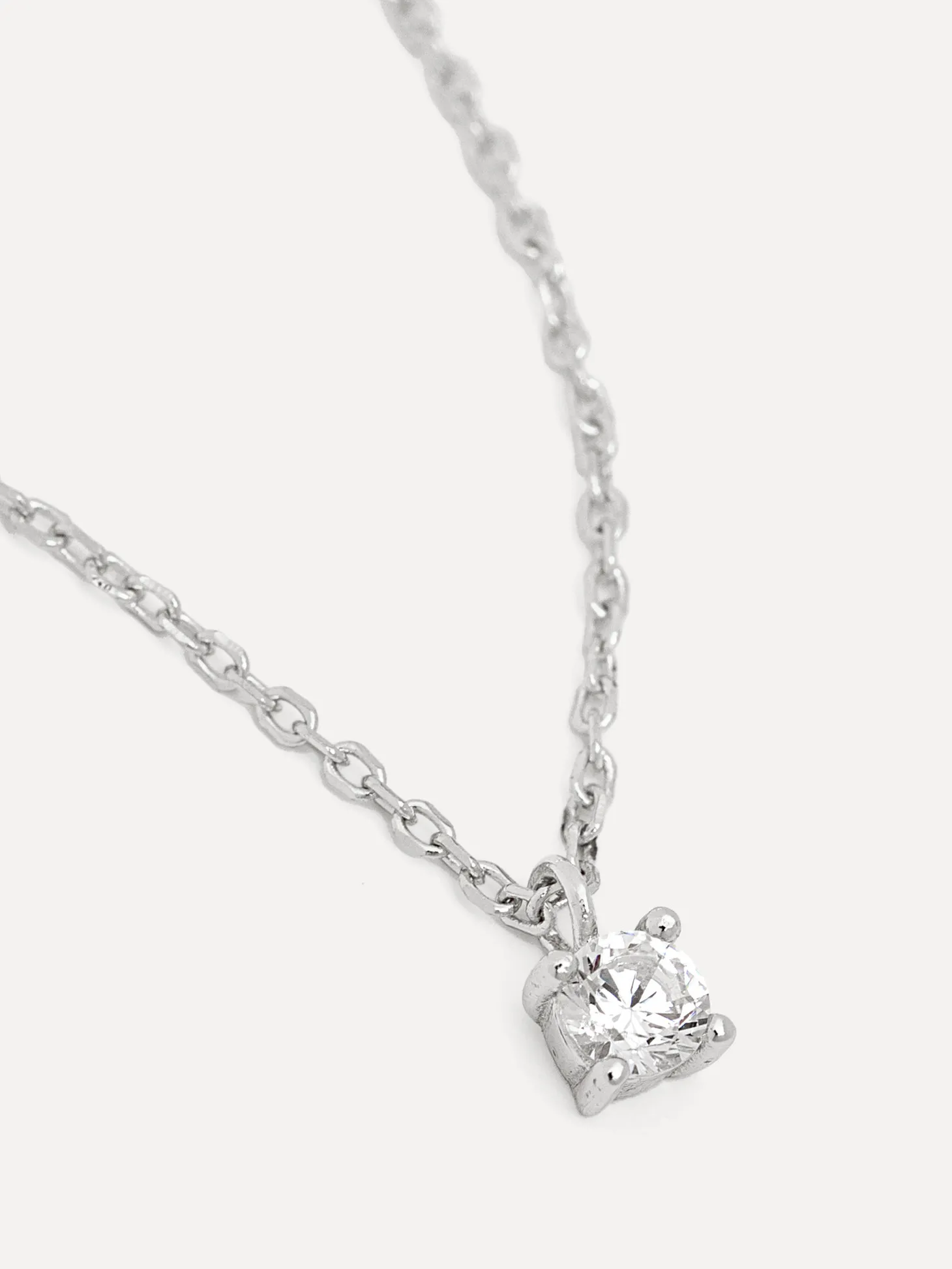 Les Soeurs Ketting Romee Extra Fine Chain Strass Silver Sale