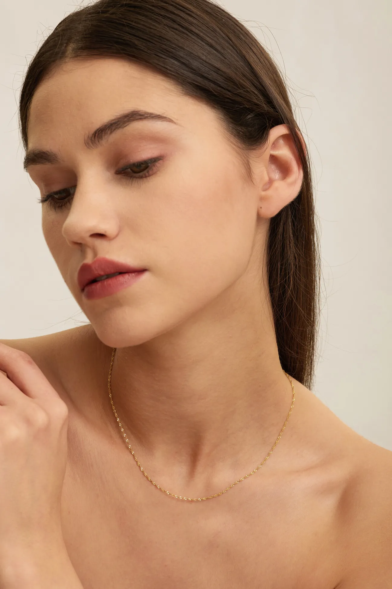 Les Soeurs Ketting Romee Twisted Chain Gold Discount