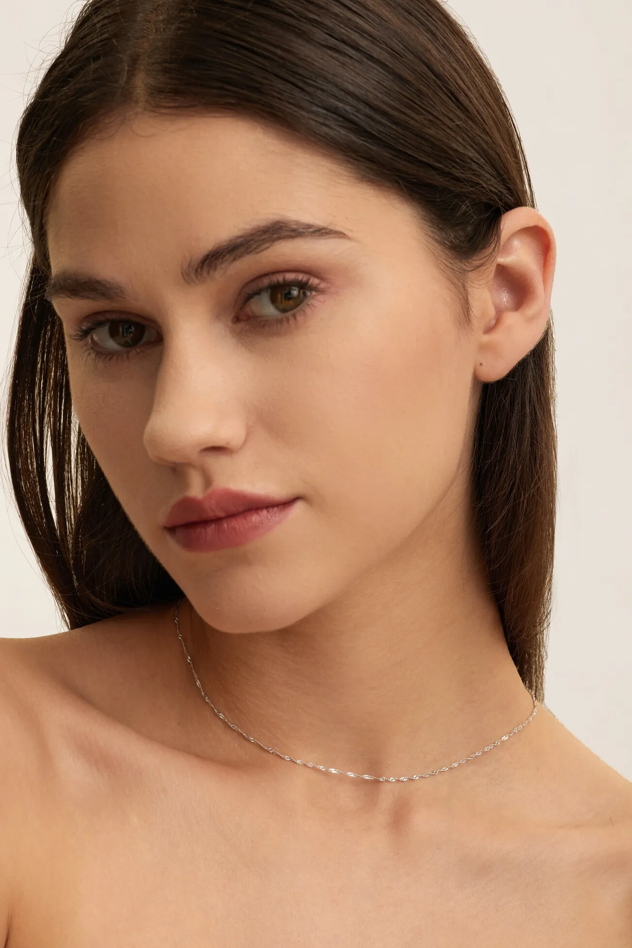 Les Soeurs Ketting Romee Twisted Chain Silver Online