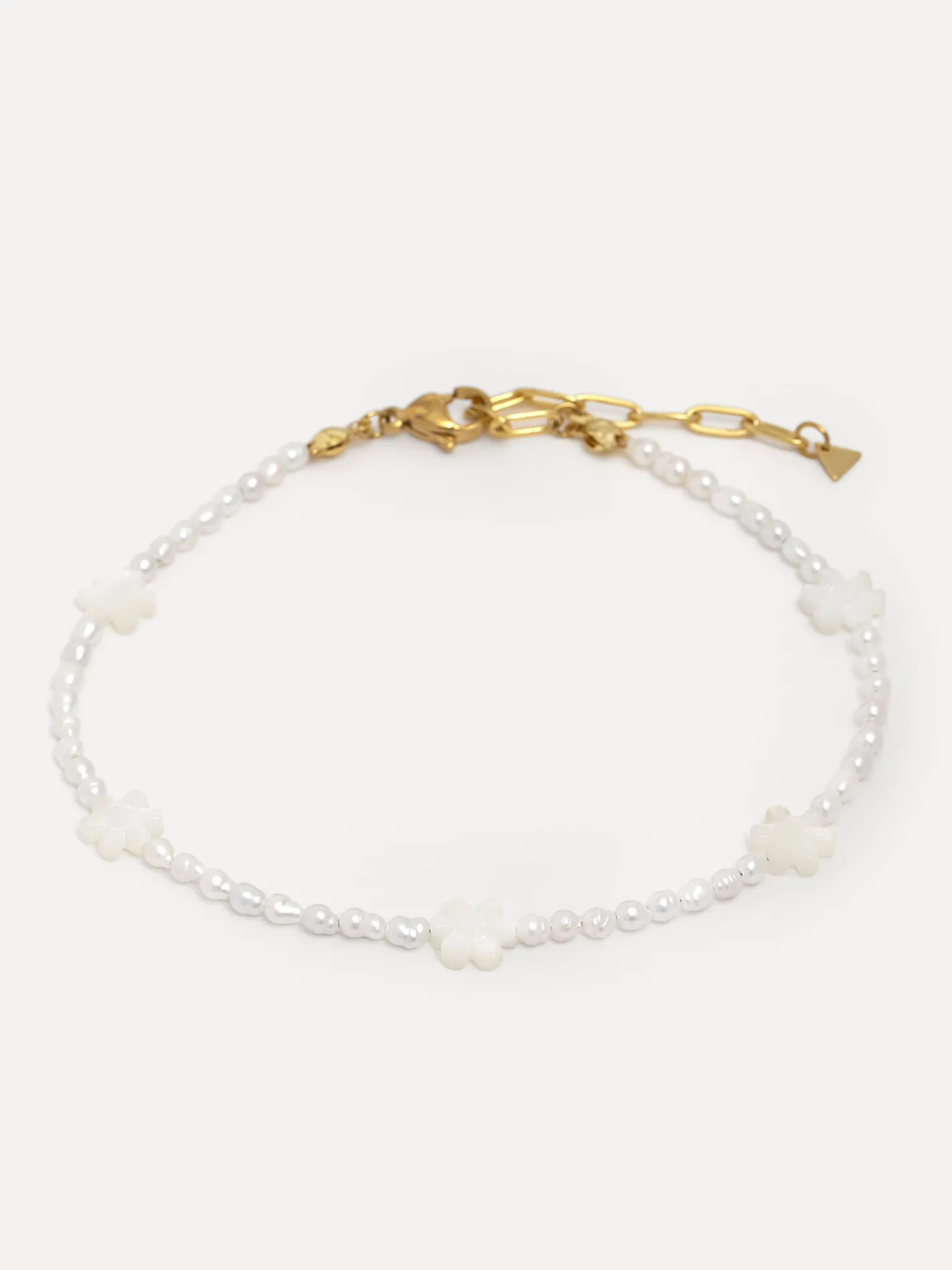 Les Soeurs Kralen enkelbandje Daisy Pearl Clearance