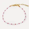 Les Soeurs Kralen enkelbandje Pien Pink Fashion