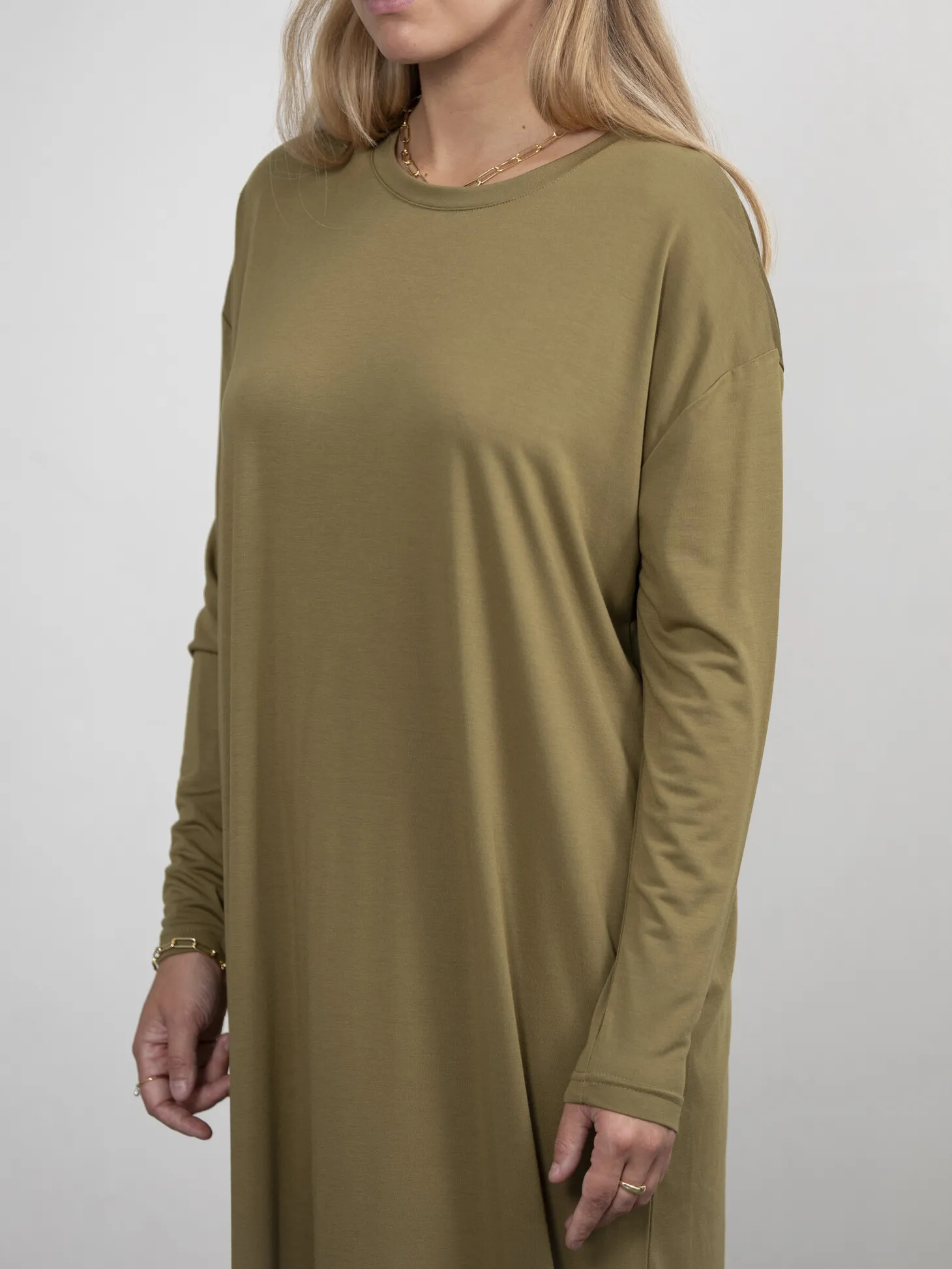 Les Soeurs Lange jersey jurk Anne Olive Online