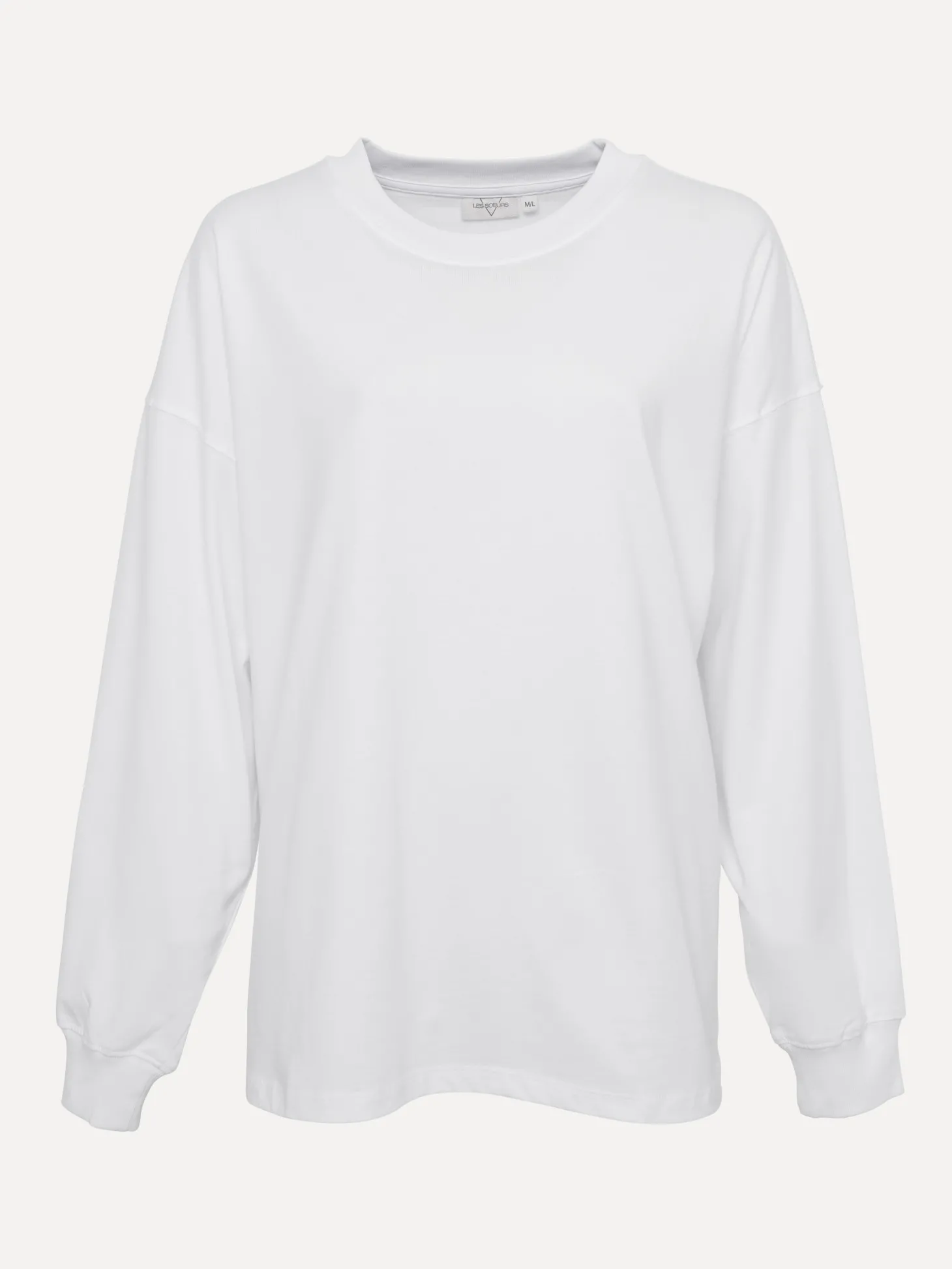 Les Soeurs Lange mouwen T-Shirt Cameron White Clearance