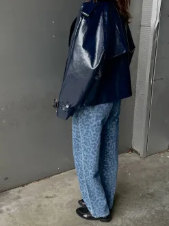 Sofie Schnoor Leopard jeans Tokyo 5002+Denim+Blue Outlet