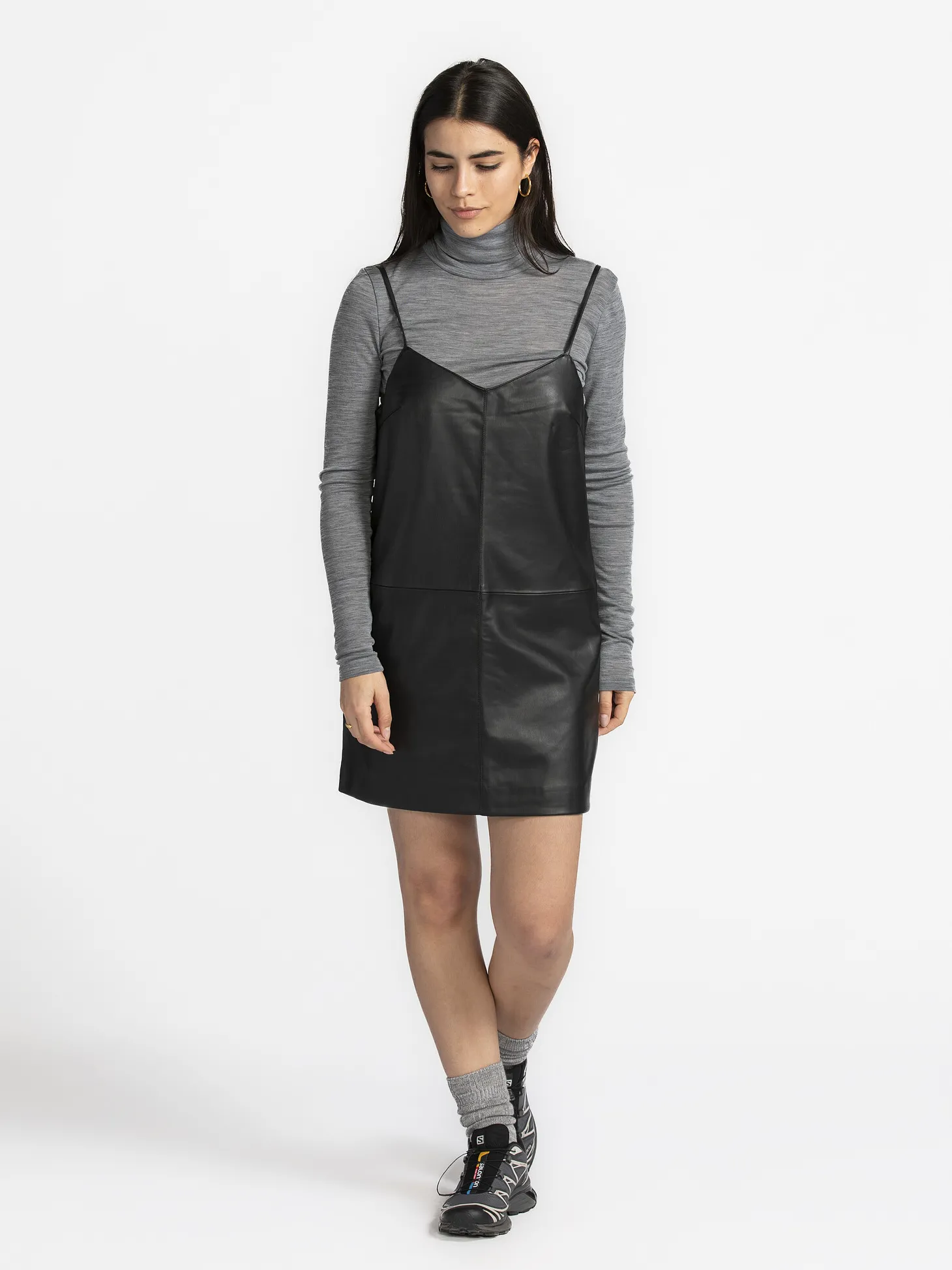 Edited Leren Mini-jurk Ellis Black Hot