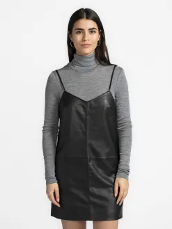 Edited Leren Mini-jurk Ellis Black Hot