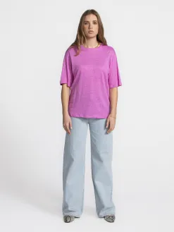 Selected Linnen T-Shirt Vilja First+Bloom Outlet