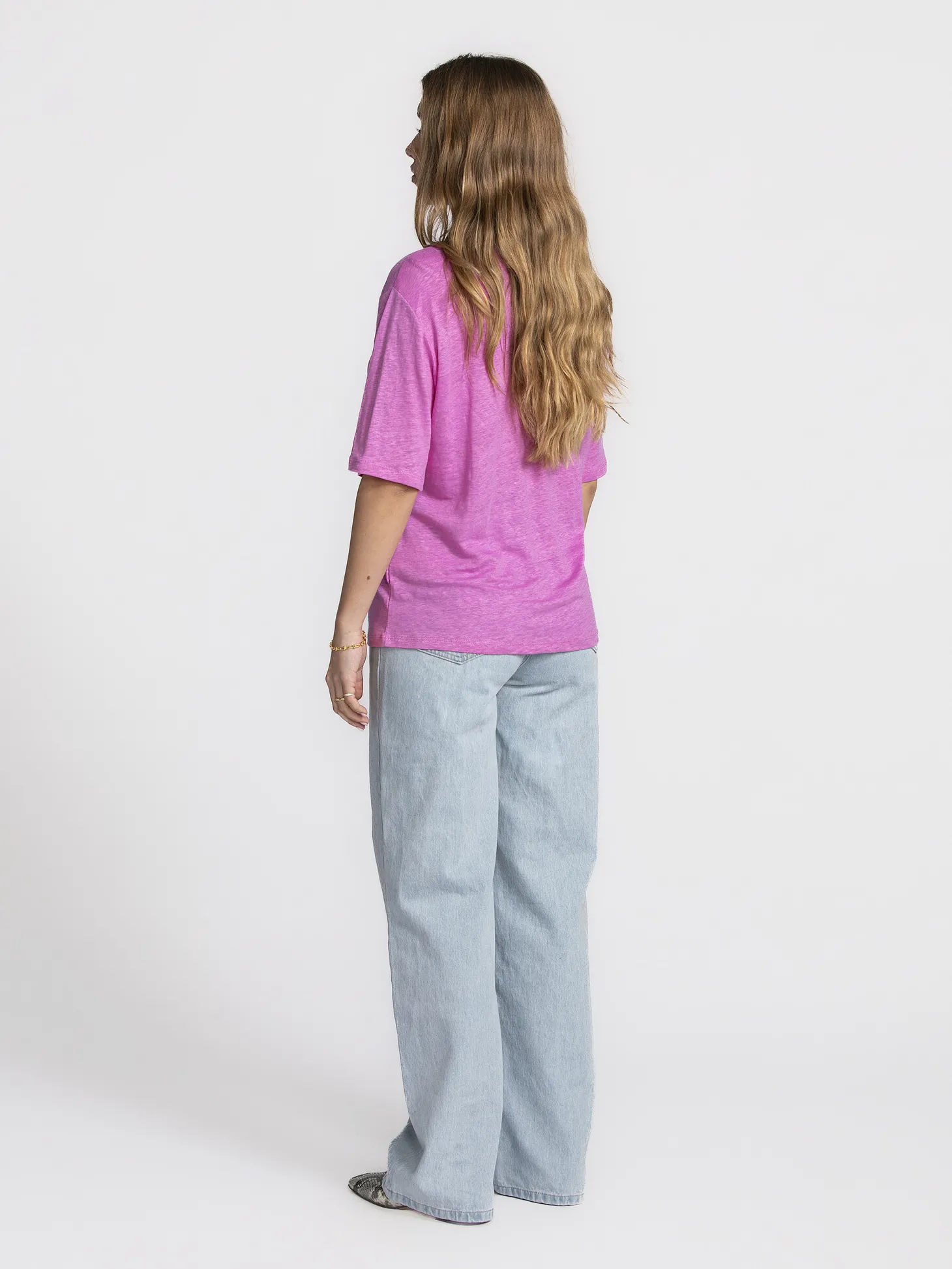 Selected Linnen T-Shirt Vilja First+Bloom Outlet