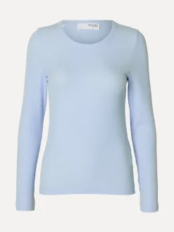 Selected Longsleeve Dianna Cashmere+Blue Hot