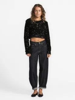 Le Marais Longsleeve met sequins Lola Black New