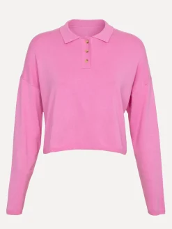 Les Soeurs Longsleeve polo Chris Pink New