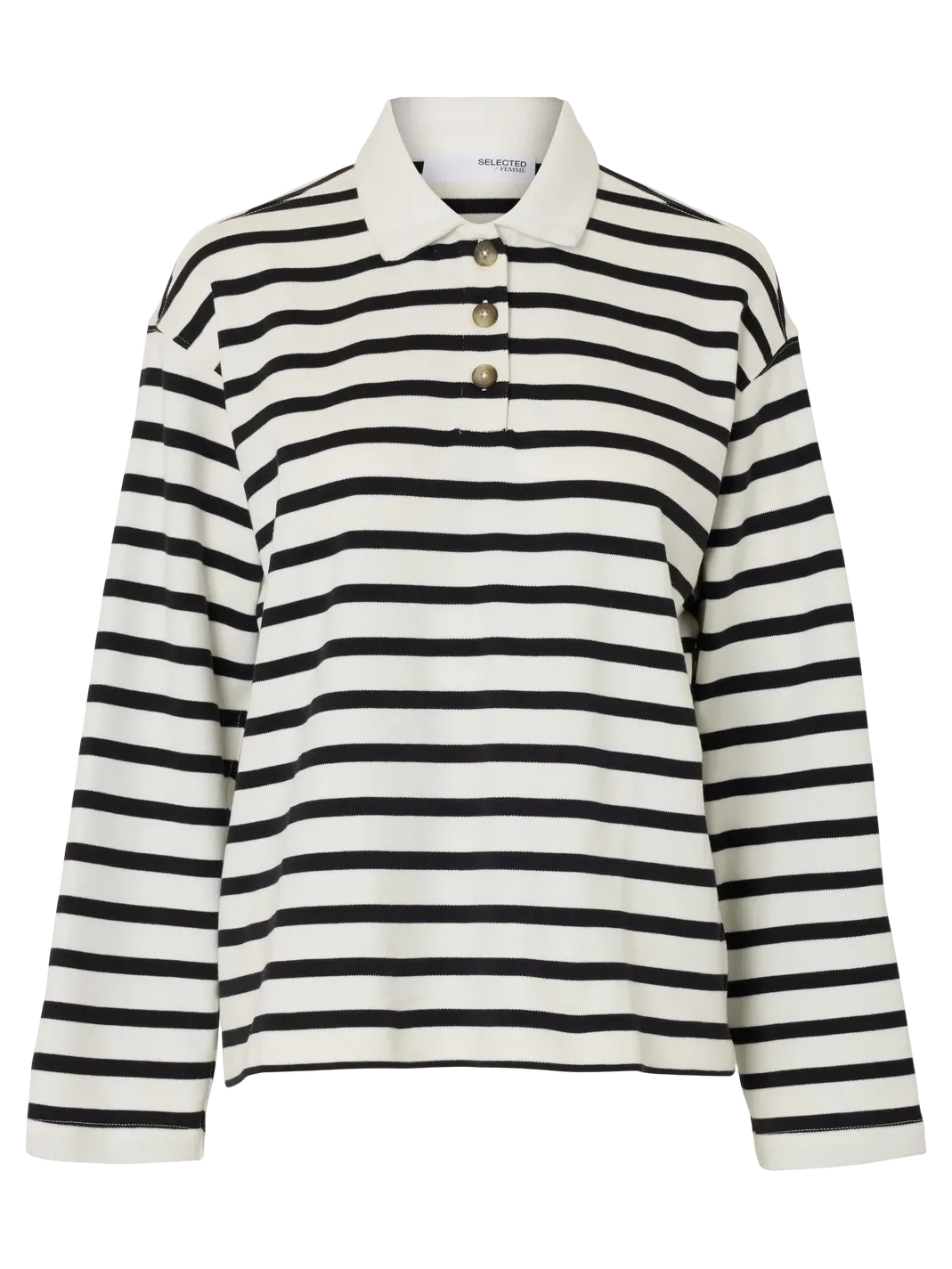 Selected Longsleeve polo Wada Snow+White Online