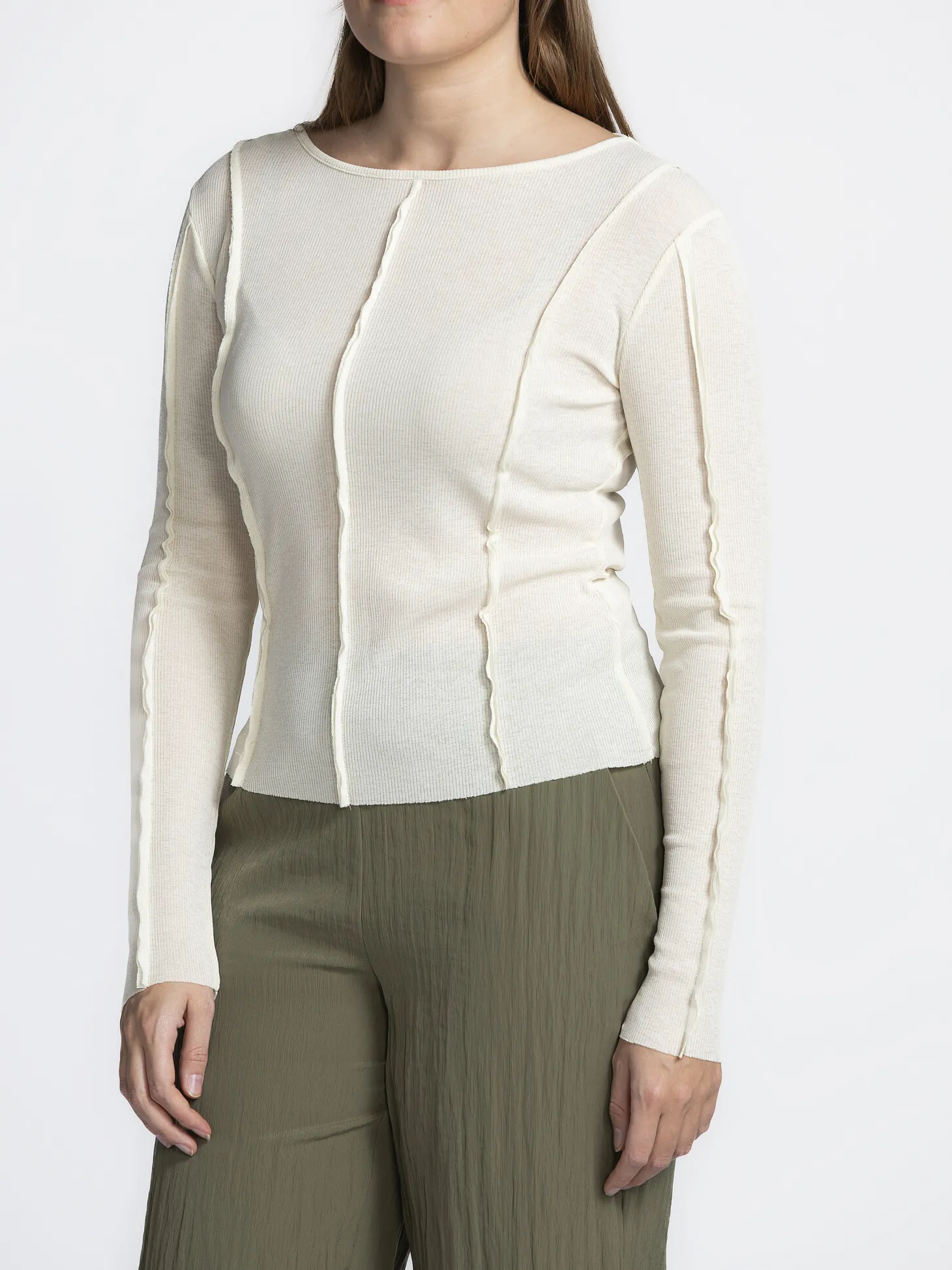 Edited Longsleeve top Halima Egret Hot
