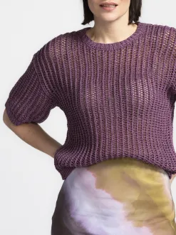 Selected Loose-fit gebreide top Ellen Plum+Perfect Discount