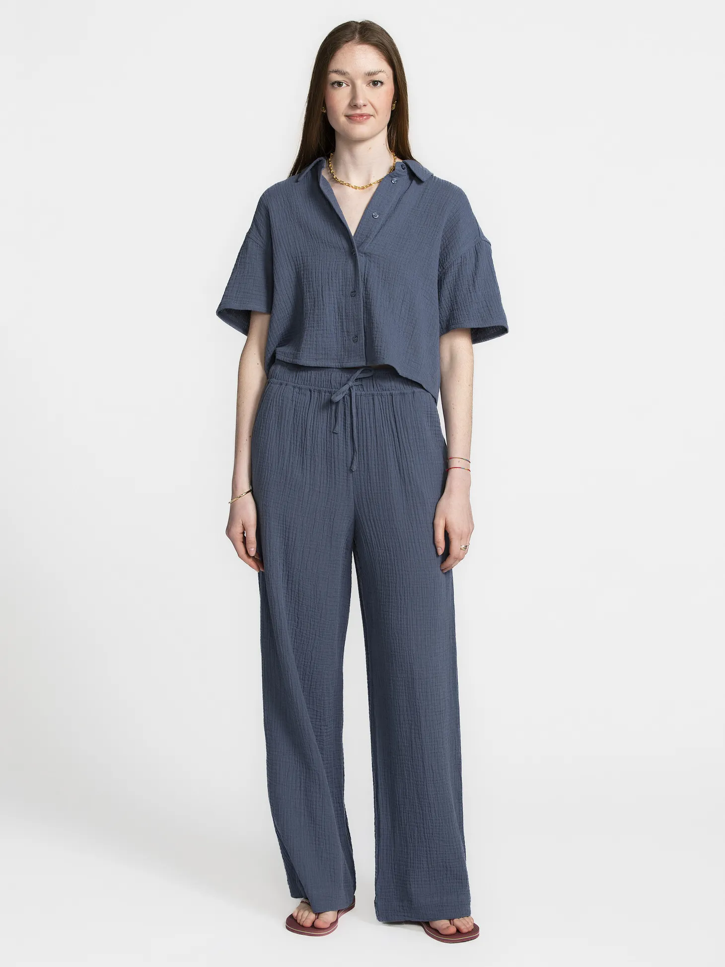 MBYM Losse broek Kassaka Renetta Vintage+Indigo Outlet