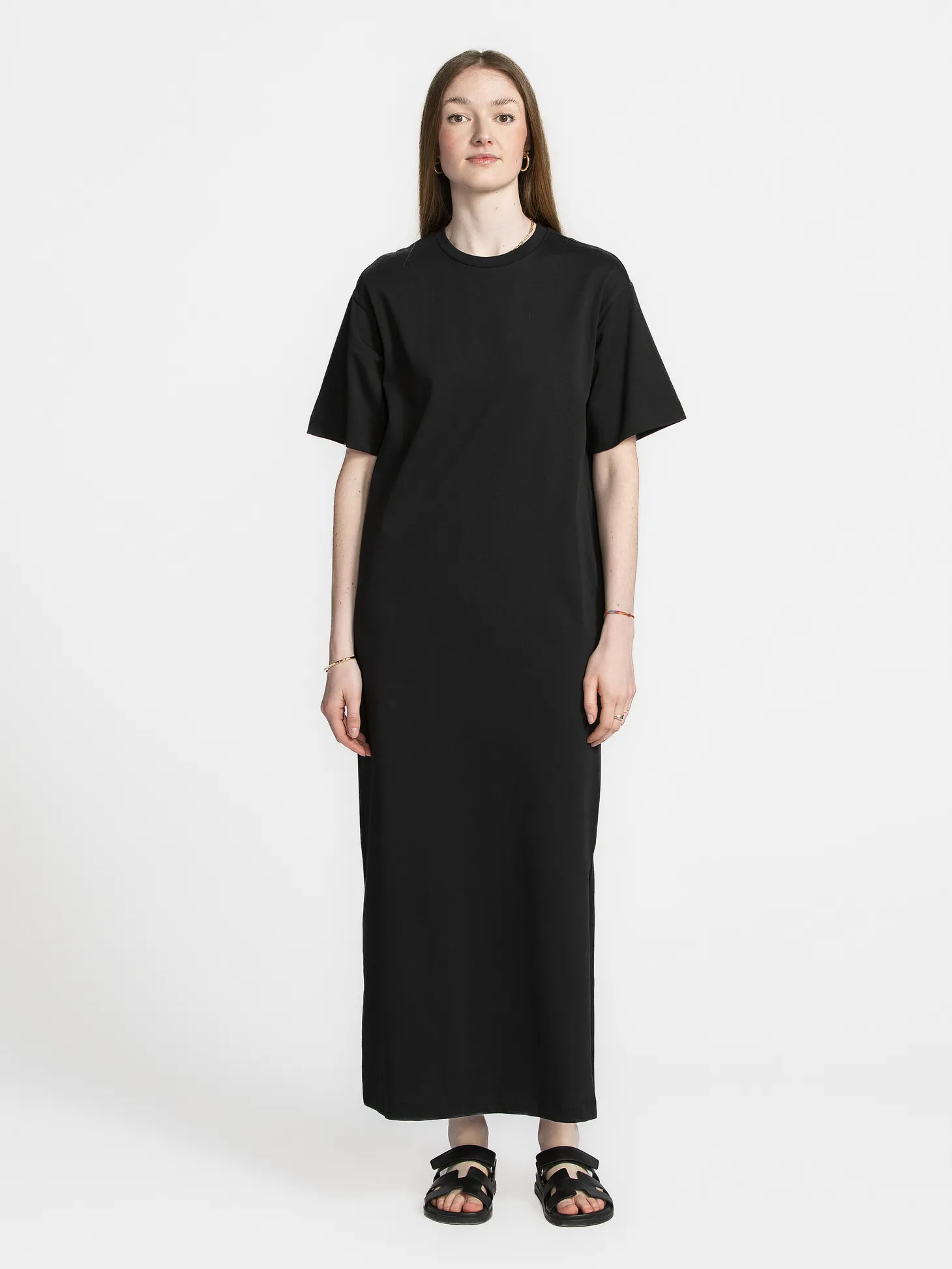 Selected Maxi t-shirt jurk Essential Black Fashion