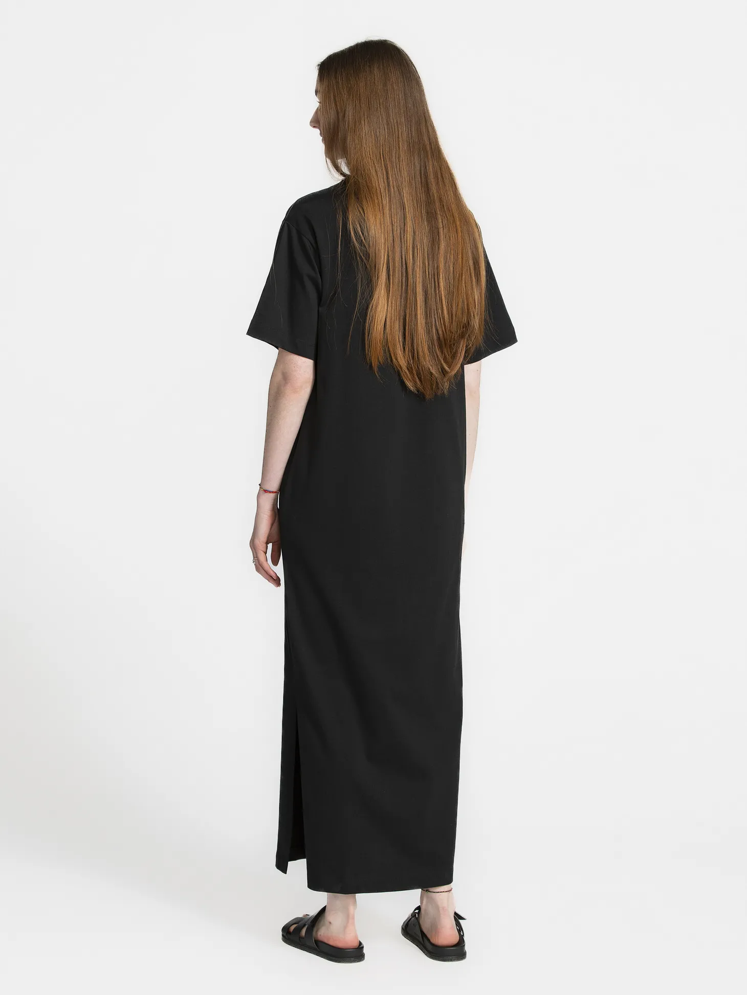 Selected Maxi t-shirt jurk Essential Black Fashion
