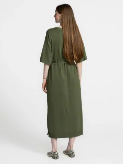 Les Soeurs Maxi-jurk Scarlett Khaki Hot