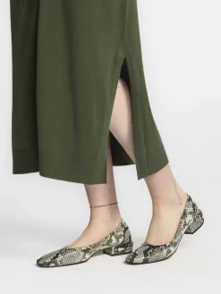 Les Soeurs Maxi-jurk Scarlett Khaki Hot