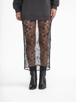 Sofie Schnoor Maxirok kant Black Discount