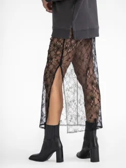 Sofie Schnoor Maxirok kant Black Discount