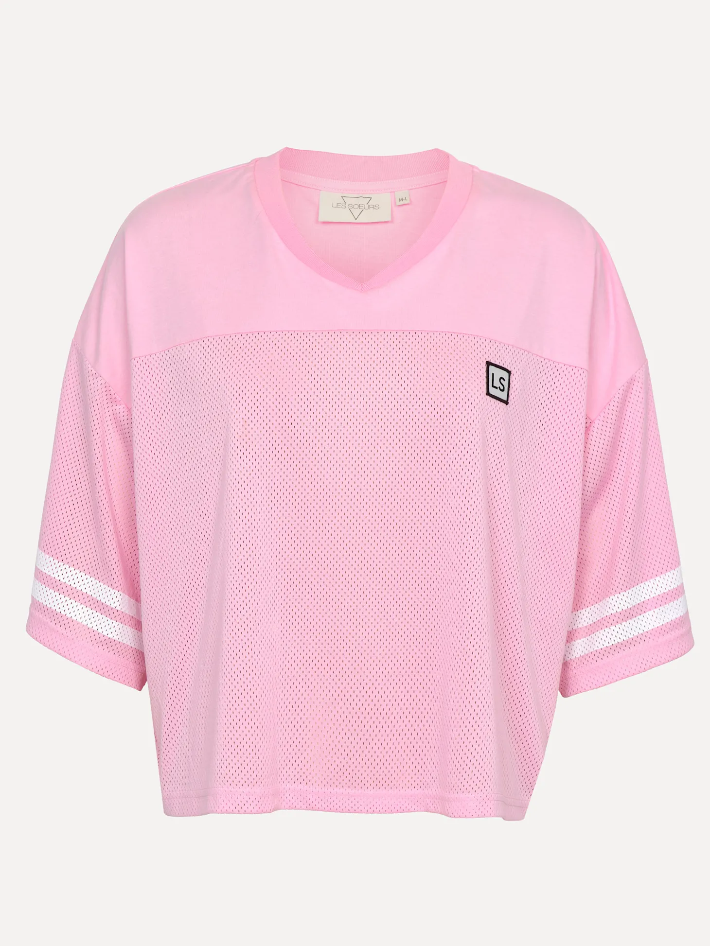 Les Soeurs Mesh T-Shirt Grace Pink Best