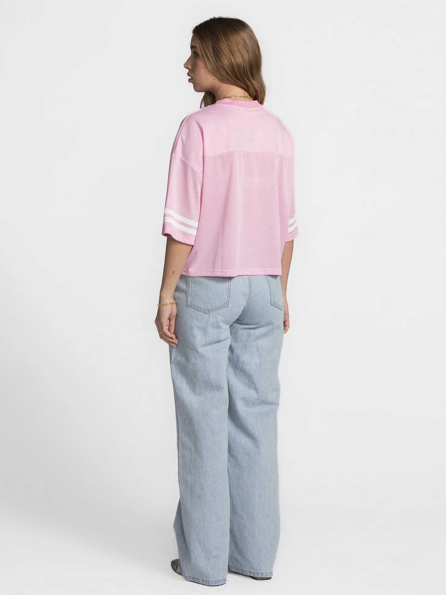 Les Soeurs Mesh T-Shirt Grace Pink Best